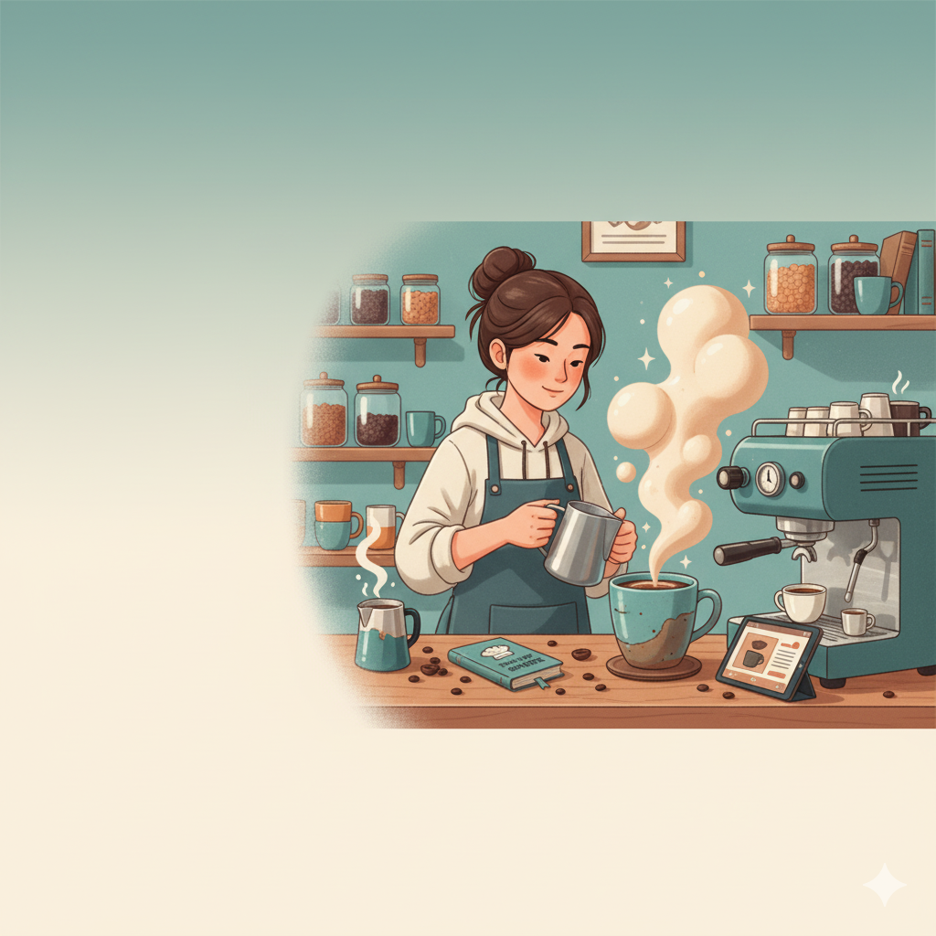 Coffee journey background